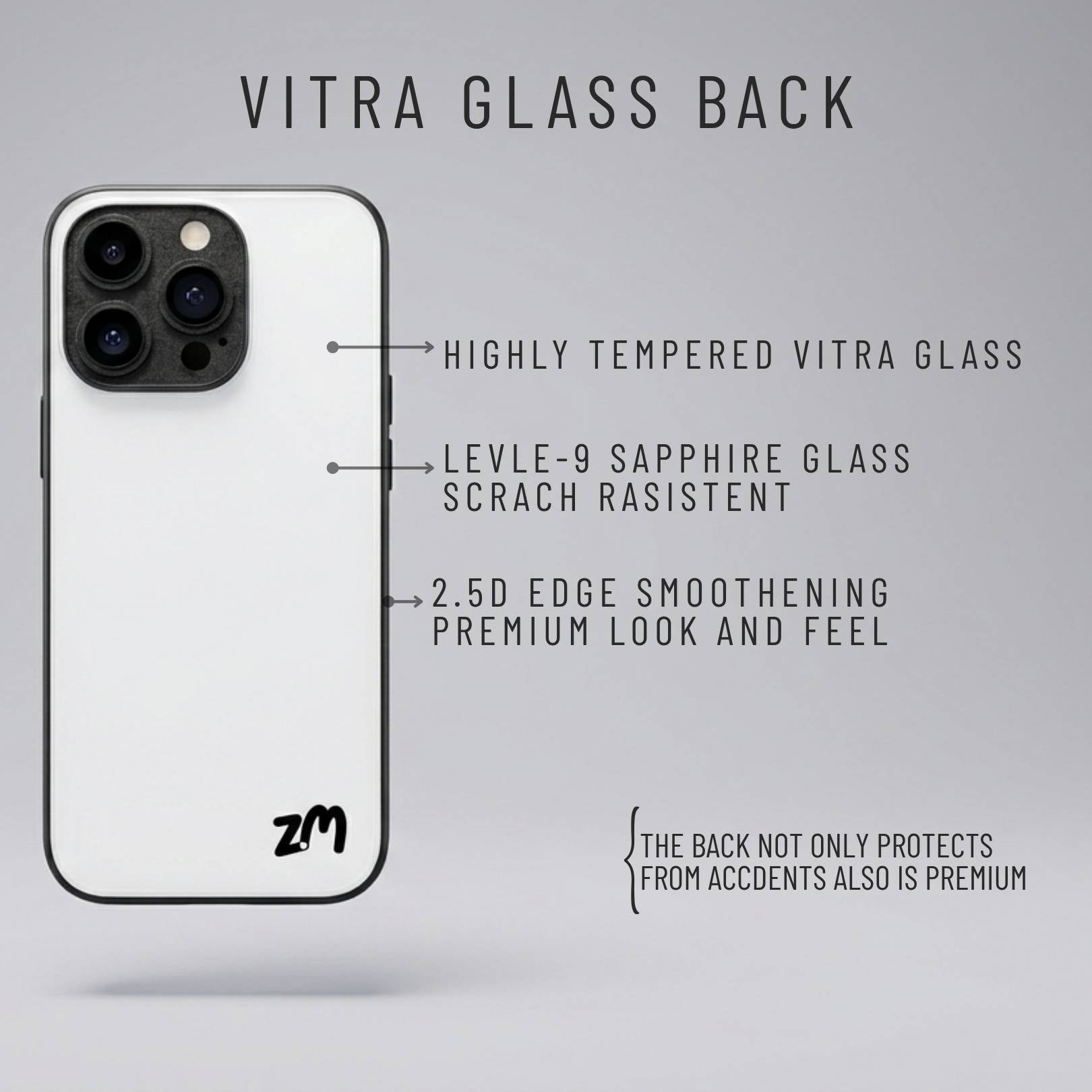 VITRA GLASS CASE FOR IPHONES